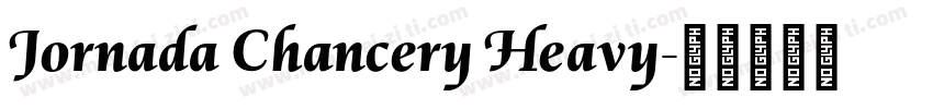 Jornada Chancery Heavy字体转换